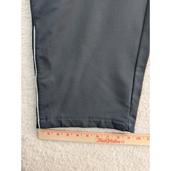 Saucony Sweatpants Womens 2XL Black Elastic Waist Ankle Zip Pockets Gym Workout - Picture 8 of 16